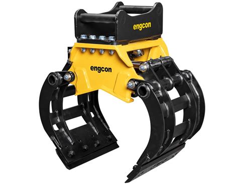 mini excavator timber grab|grab attachment for excavator.